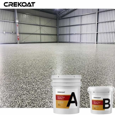 Beleg-beständiger Epoxidharz-Boden, der Gray Color Flakes Concrete Paint beschichtet