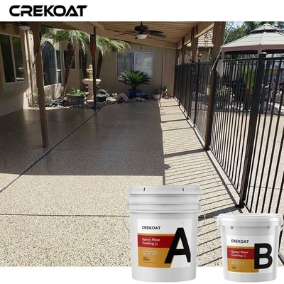 Beleg-beständiger Epoxidharz-Boden, der Gray Color Flakes Concrete Paint beschichtet