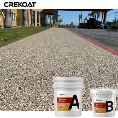 Beleg-beständiger Epoxidharz-Boden, der Gray Color Flakes Concrete Paint beschichtet