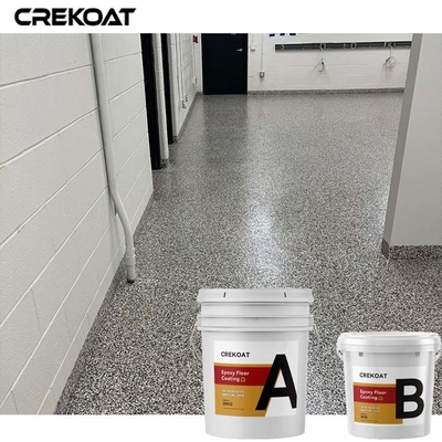 Beleg-beständiger Epoxidharz-Boden, der Gray Color Flakes Concrete Paint beschichtet