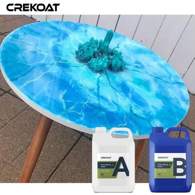 Hochtransparente lebendige Farben Flüssiggussharz für Flusstische und Arbeitsplätze