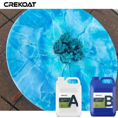 Hochtransparente lebendige Farben Flüssiggussharz für Flusstische und Arbeitsplätze
