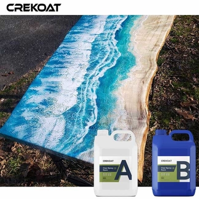Künstlerisch klares Fell Epoxy für Schreibtische Gießt Großartige Designs Bubble Free