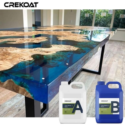 UV-Stabilität Kunst aus hochglänzendem Epoxidharz für Holz Natur inspirierte Eleganz