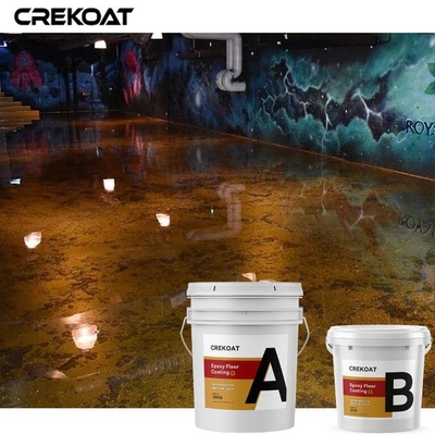 Lava Brown Metallic Epoxy Floor-Beschichtungs-nahtloses transparentes