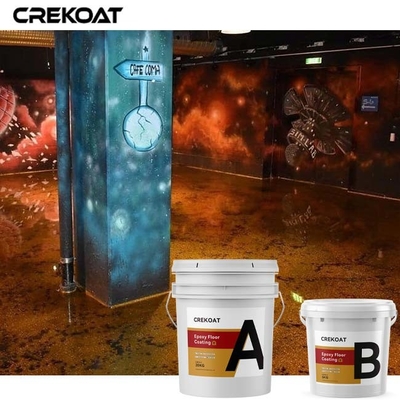Lava Brown Metallic Epoxy Floor-Beschichtungs-nahtloses transparentes