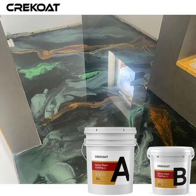 Beschichtender Selbst-planierender niedriger Geruch Mica Pearl Metallic Epoxy Floors