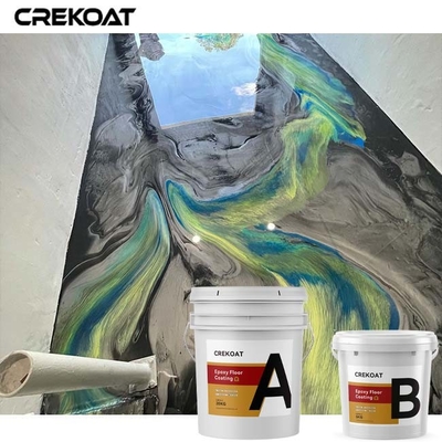 Beschichtender Selbst-planierender niedriger Geruch Mica Pearl Metallic Epoxy Floors