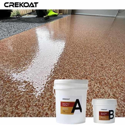 Niedrig-VOC-Epoxy-Flachbodenbeschichtung bietet eine einzigartige Mischung aus mehrfarbigen Flacheln