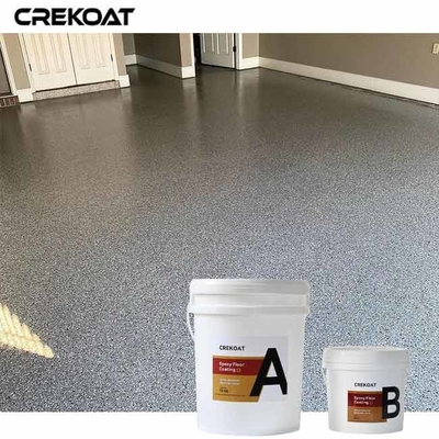 Erstaunliche Polyaspartikum-Bodenbeschichtung Anpassbares Flake-Look mit Vinylfarbe-Chips
