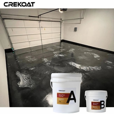 Glanzende metallische Epoxy-Bodenbeschichtung eingebettete Glitzer oder metallische Flocken für zusätzlichen Glanz