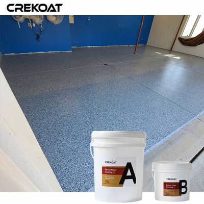 Hybride Systeme Flake Epoxy Garagenboden Ombining Epoxy mit metallischen Flakes
