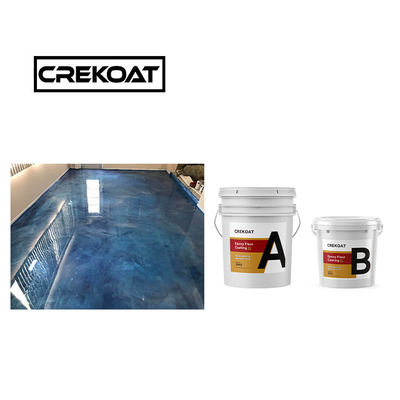 Kristallklare wasserdichte Epoxy-Bodenfarbe 1 mm Anti-Rutsch-Epoxy-Beschichtung Null VOC