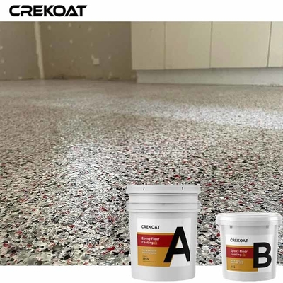 100% feste Epoxidharz-Boden-Farbe mit dekorativen Acrylsendungs-Flocken