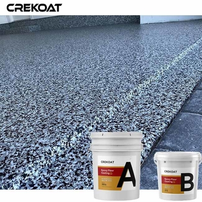 Beleg-beständiger Epoxidharz-Boden, der Gray Color Flakes Concrete Paint beschichtet