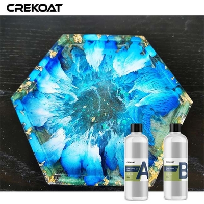 2 Teile kristallklares Harz für Outdoor High End Ästhetik Anti Gelbfärbung